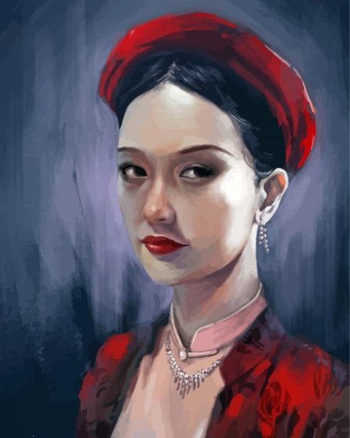 Vietnamese Lady paint by number