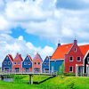 Volendam Houses paint by number