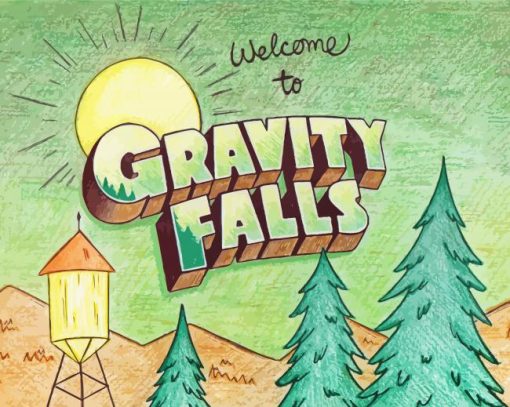 Welcome To Gravity Falls paint by number