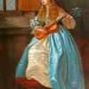 Woman Guitar William Edward Paint by number