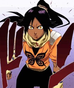 Yoruichi Shihouin Character paint by number