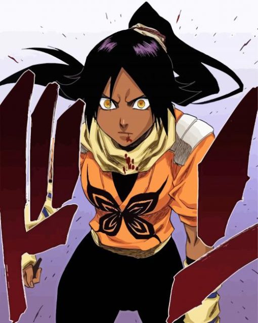 Yoruichi Shihouin Character paint by number