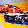 Abstract Triumph Spitfire paint by number