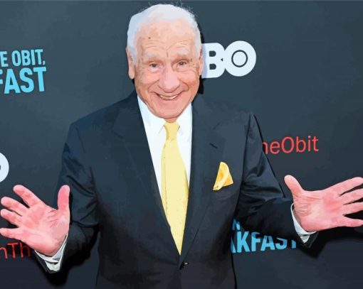 Actor Mel Brooks paint by number