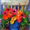 Aesthetic Chair With Flowers Art paint by number