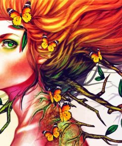Aesthetic Flower Hair Art paint by number