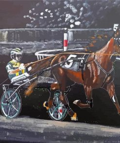 Aesthetic Harness Racing paint by number