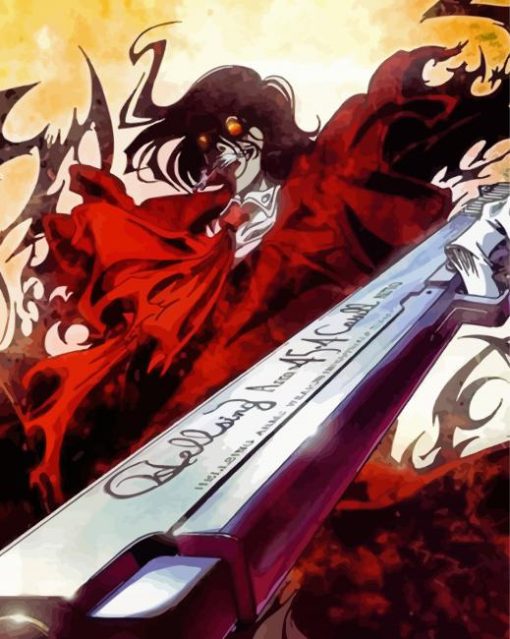 Aesthetic Hellsing Ultimate paint by number