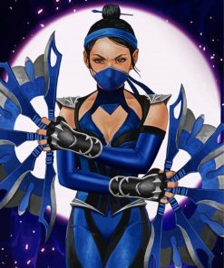 Aesthetic Kitana paint by number
