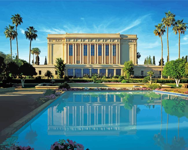 Aesthetic LDS Mesa Temple Paint by number