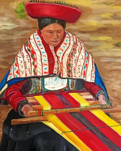Aesthetic Peru Woman paint by number