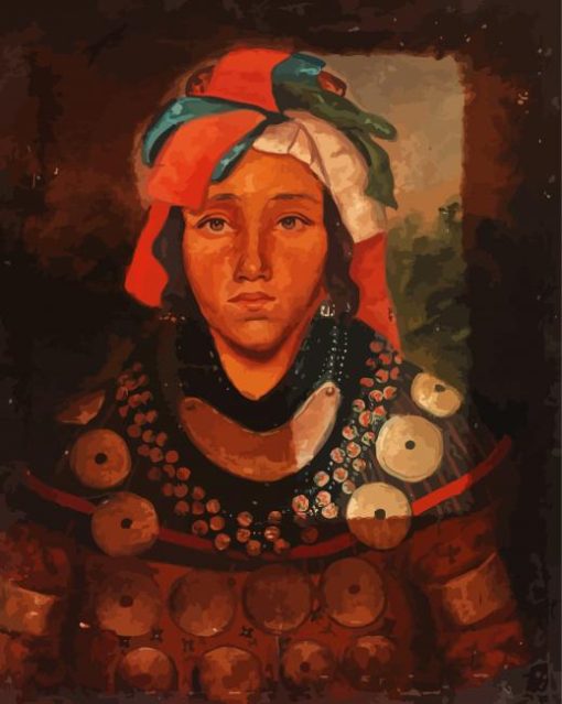 Aesthetic Seminole Indian paint by number