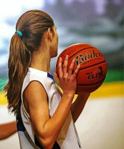 Basketball Girl paint by number