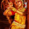 Beautiful Hindu Dancer paint by number