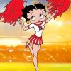 Betty Boop Cheerleading paint by number