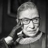 Black And White Judge Ginsburg paint by number