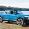 Blue Rivian paint by number