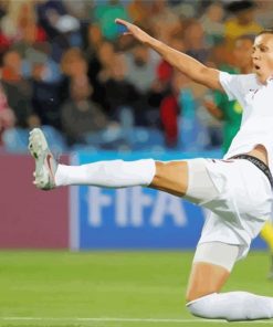 Christine Sinclair Footballer paint by number