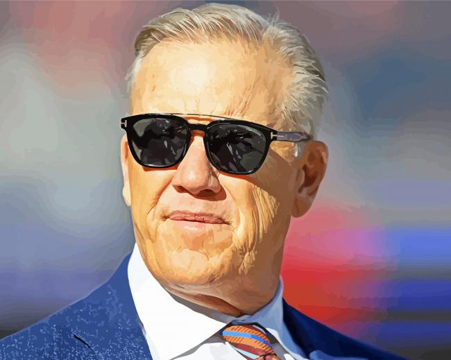 Classy John Elway Paint by number