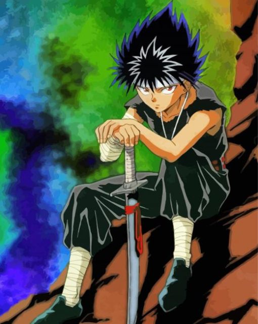Cool Hiei paint by number