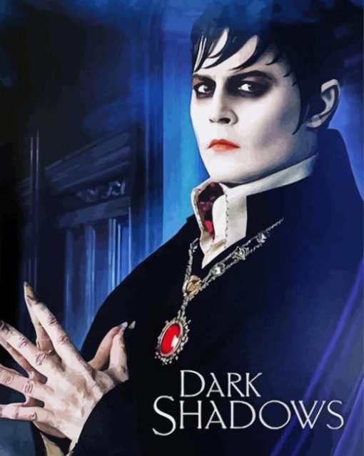 Dark Shadows Poster paint by number