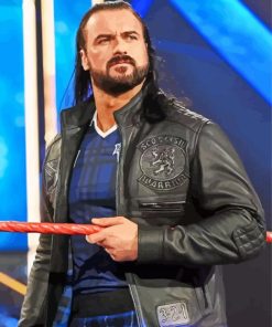 Drew Mcintyre Professional Wrestler paint by number