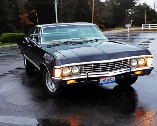 Impala Supernatural paint by number