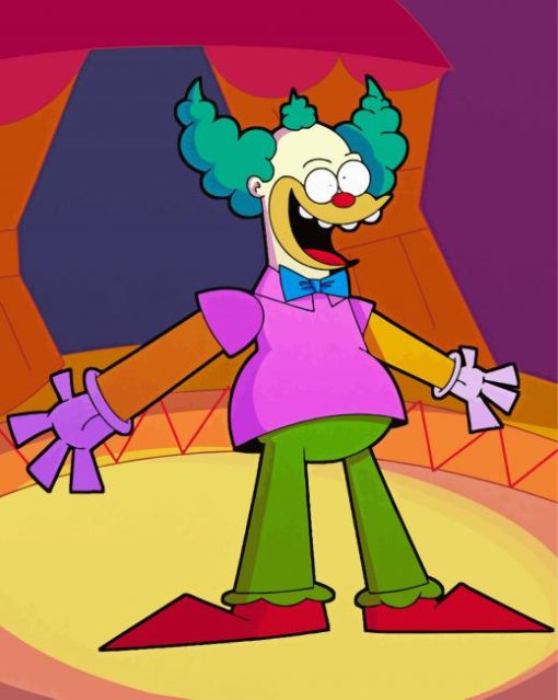 Krusty Clown Paint by number