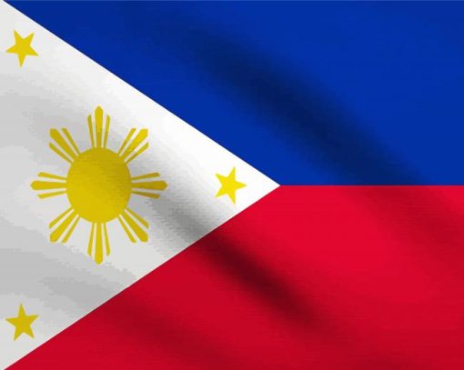 Philippine Flag paint by number
