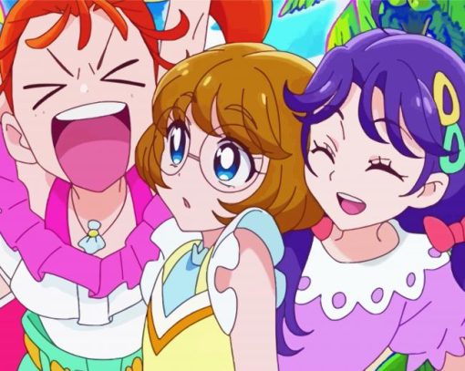 Precure Anime paint by number