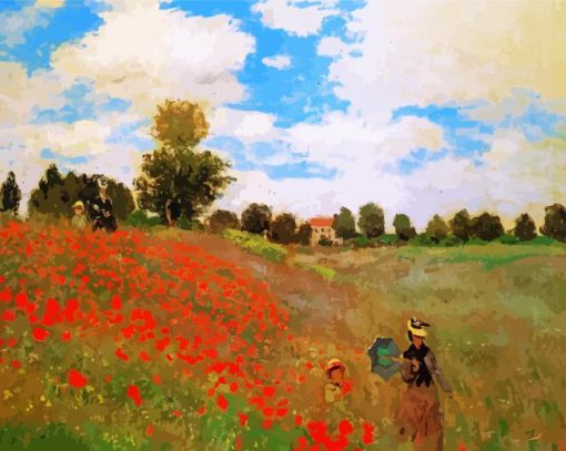 Rose Field Art paint by number