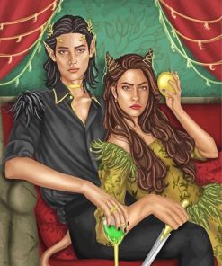 The Cruel Prince Jude And Cardan Art Paint by number