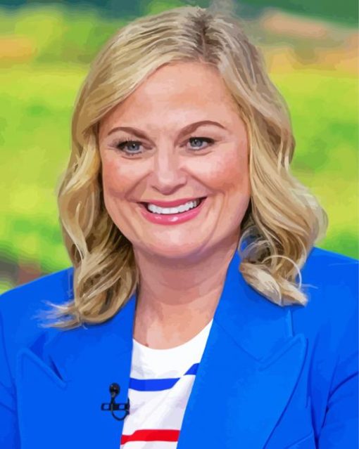 The Comedian Amy Poehler paint by number