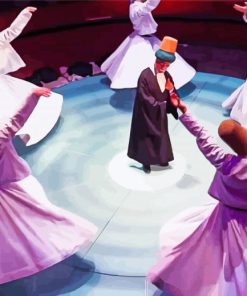 Whirling Dervish Dance Paint by number