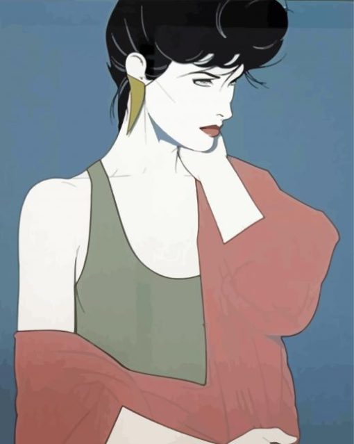 Woman By Patrick Nagel paint by number