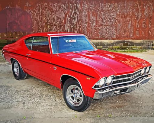 1969 Chevelle Ss 396 paint by number