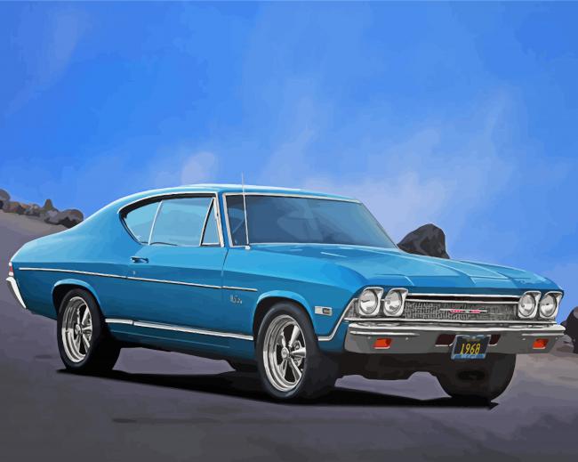 68 Chevelle Art paint by number