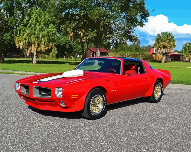 Aesthetic 78 Trans Am paint by number