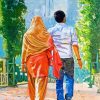 Aesthetic Impressionism Couple Art paint by number