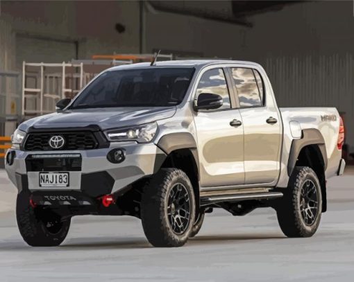 Aesthetic Toyota Hilux paint by number