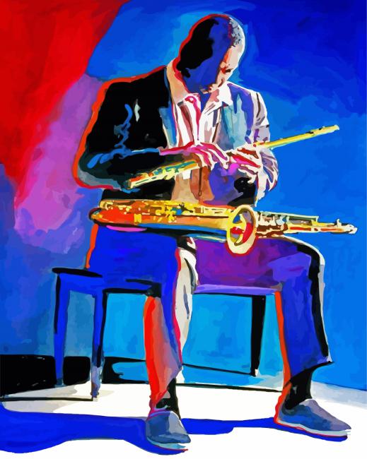 American John Coltrane Art paint by numbe
