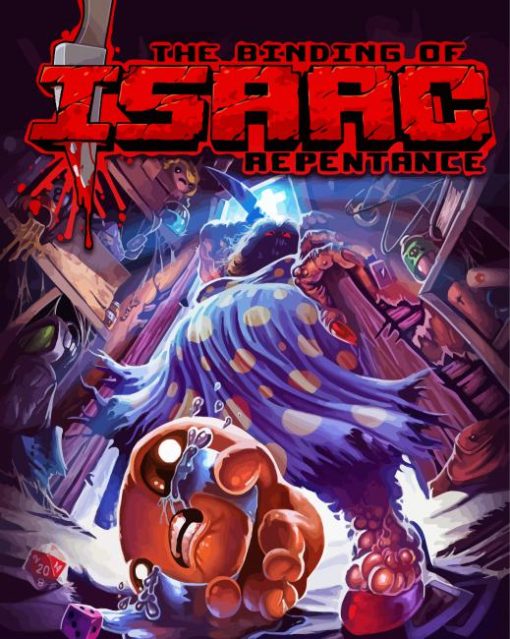 Binding Of Isaac Video Game paint by number