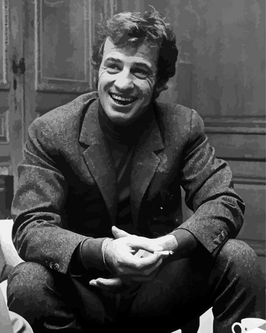 Black And White Jean Paul Belmondo paint by number
