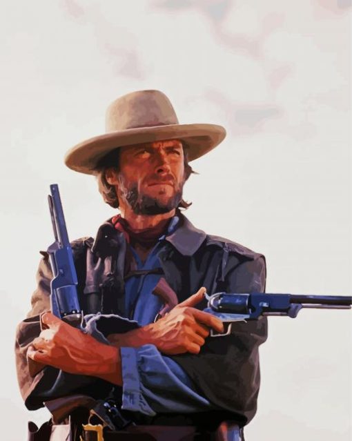 Cint Eastwood Outlaw Josey Wales Paint by number