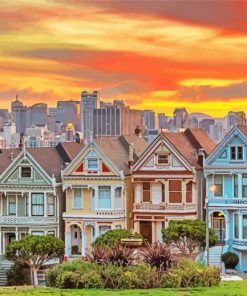 Color House San Francisco Sunset paint by number