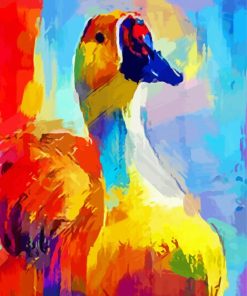 Colorful Abstract Duck paint by number