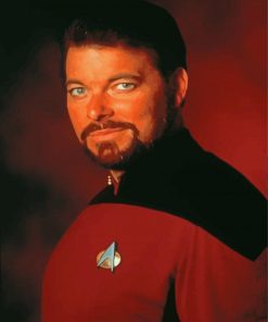 Commander William T Riker paint by number