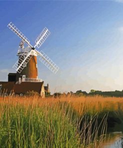 England Cley Windmill paint by number