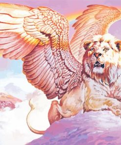 Fantasy Lion Wings paint by number