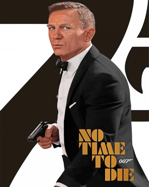 James Bond Poster paint by number